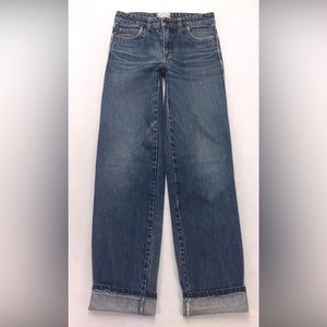 I51 Vtg COBALT High Waisted Slim Straight Leg Jeans tag sz 29 (Measures 26x32")